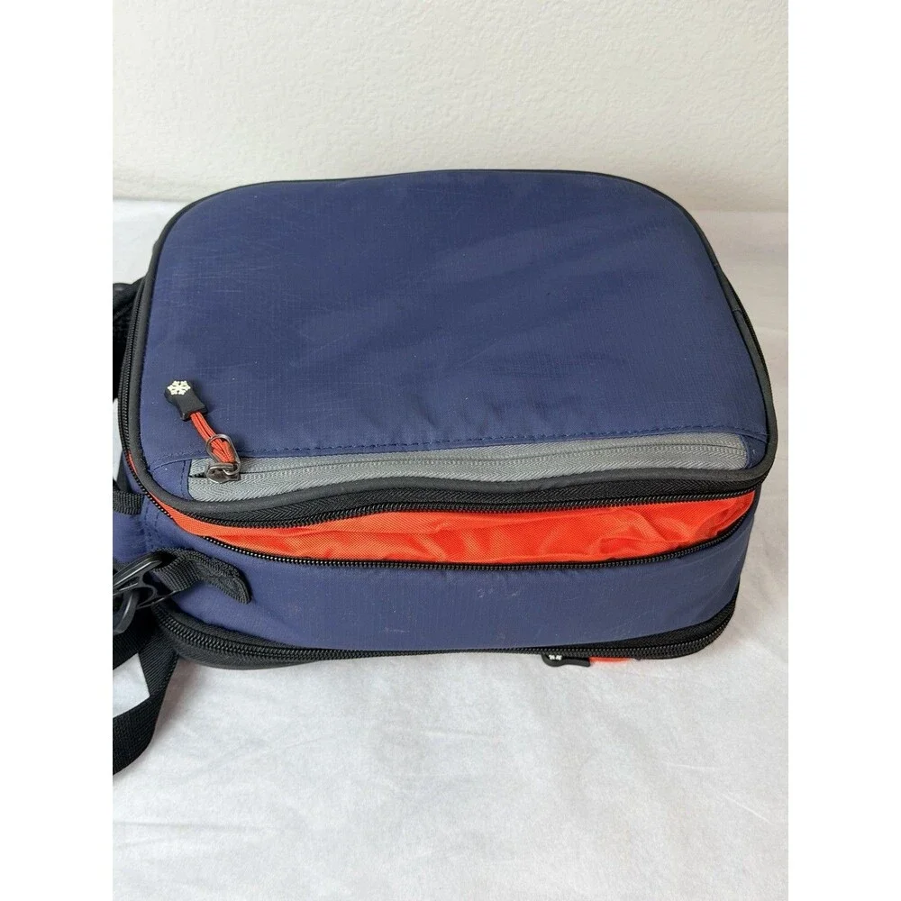 Arctic Zone Titan Deep Freeze Expandable Lunch Box Blue Preowned WITH Ice Walls